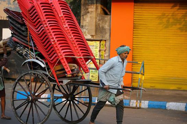 Huelga de sindicatos en India