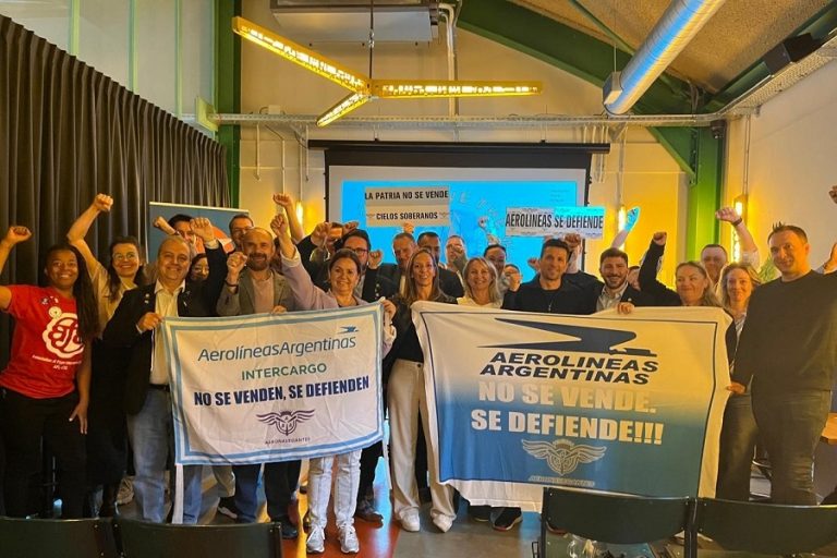Aeronavegantes llevó la defensa de la soberanía de los cielos al ámbito internacional en una reunión de la ITF y la OIT