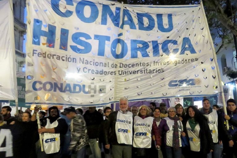 CONADU Histórica se suma al paro nacional del jueves