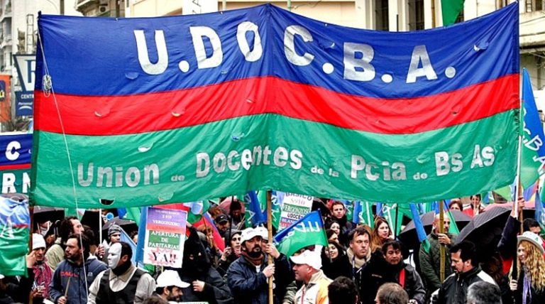Docentes de UDOCBA realizarán paro