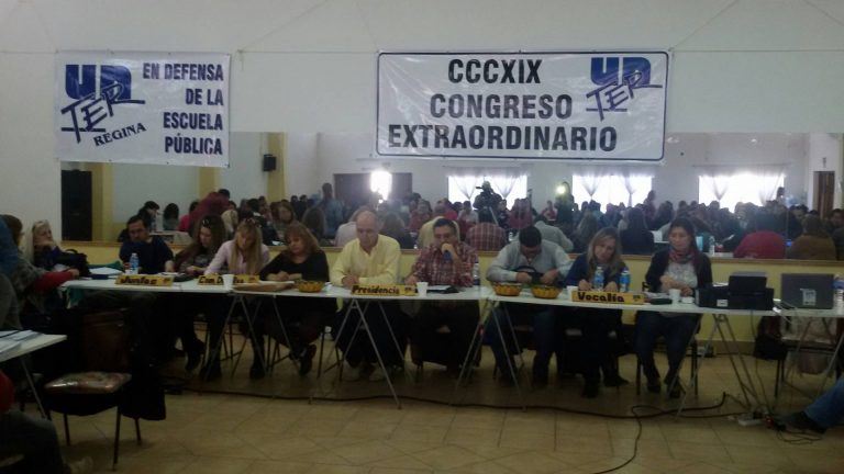 Docentes definieron tres días de paro en Río Negro
