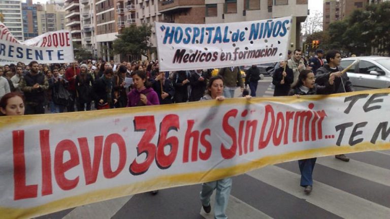 Trabajadores de la salud montarán una carpa blanca en el Obelisco