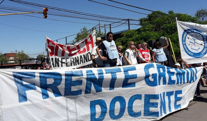 El Frente Docente advierte sobre el no reinicio de clases “si no hay respuestas a la recuperación salarial”